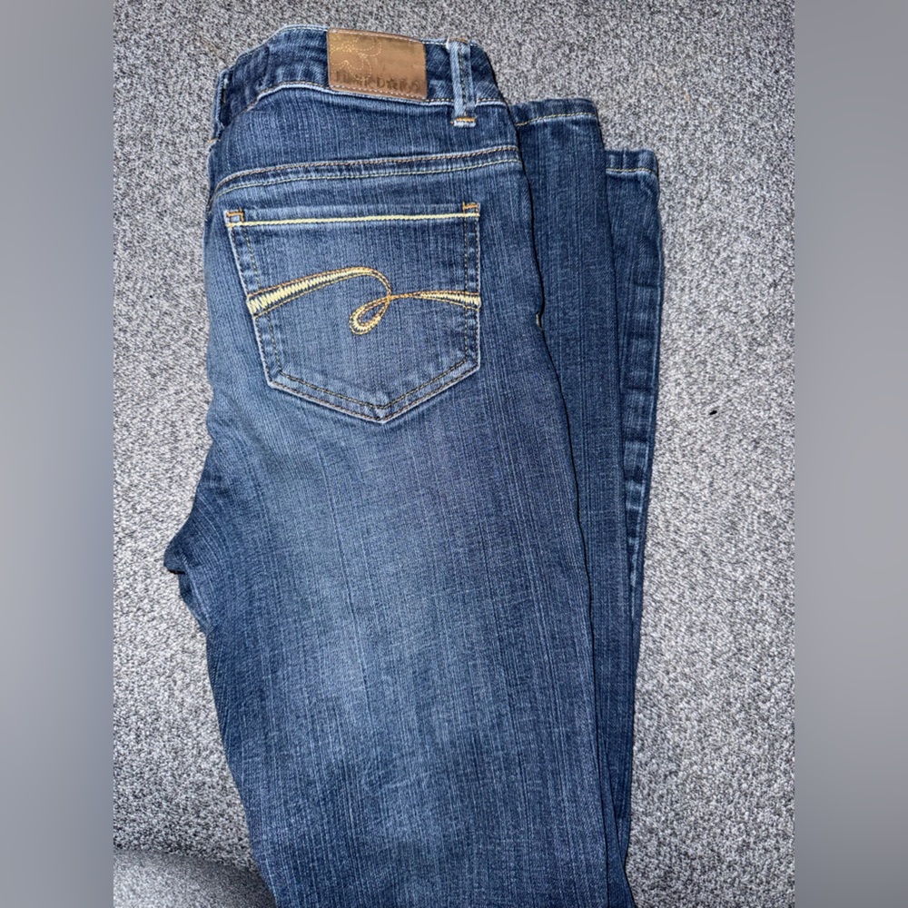 Y2K Limited Too Blue Jeans with Gold Stitching